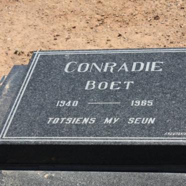CONRADIE Boet 1940-1985