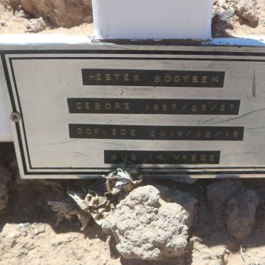 BOOYSEN Hester 1957-2019
