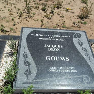 GOUWS Jacques Deon 1972-2006