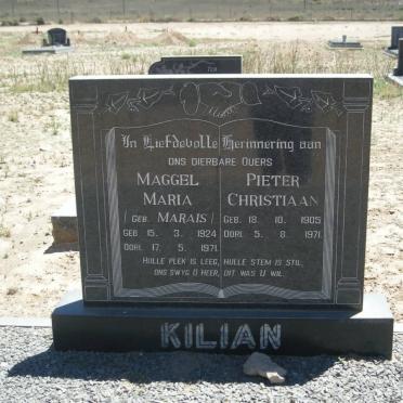 KILIAN Pieter Christiaan 1905-1971 &amp; Maggel Maria MARAIS 1924-1971