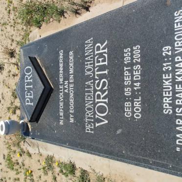 VORSTER Petronella Johanna 1955-2005