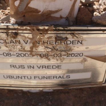 HEERDEN Maclan, van 200?-2020