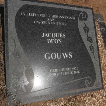 GOUWS Jacques Deon 1972-2006