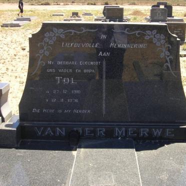 MERWE Tol, van der 1910-1976