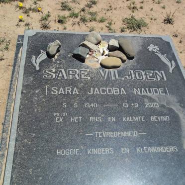 VILJOEN Sara Jacoba nee NAUDE 1940-2003