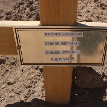 SOLOMONS Johanna 1967-2020