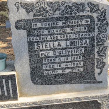 CILLIERS Thomas Burtt Bayly 1902-1962 &amp; Stella Louisa D’OLIVEIRA 1905-1986