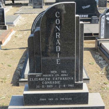 CONRADIE Dick 1908-1956 &amp; Elizabeth Catharina 1909-1982