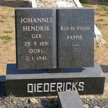 DIEDERICKS Johannes Hendrik 1891-1941