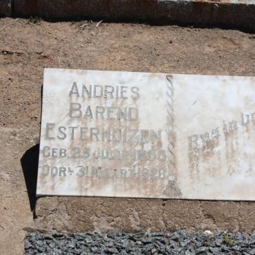 ESTERHUIZEN Andries Barend 1855-1926