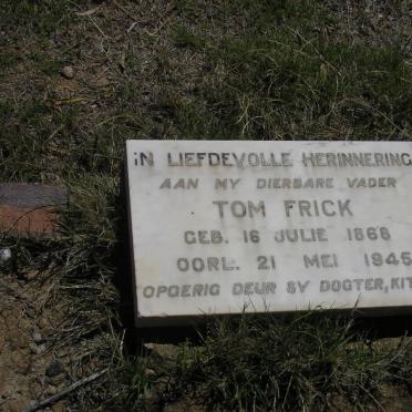 FRICK Tom 1868-1945