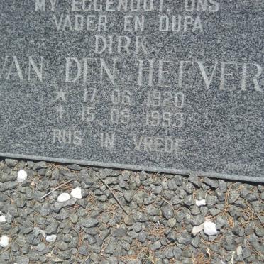 HEEVER Dirk, van den 1920-1993