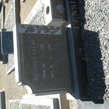 LENSING Johannes Lucas 1891-1969 &amp; Henrietta Johanna LOUW 1891-1971