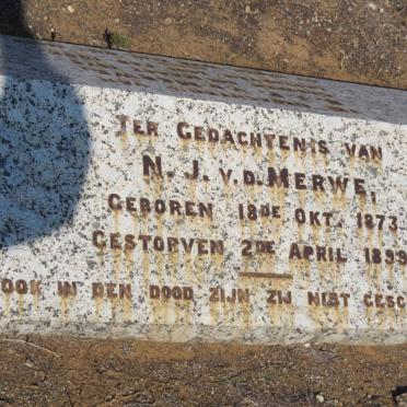 MERWE Carel, van den -1909 &amp; Anna Susanna CONRADIE :: V.D. MERWE B.J.P. 1878-1902 :: V.D. MERWE N.J. 1873-1899