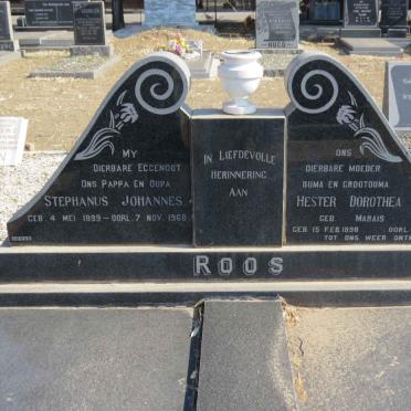 ROOS Stephanus Johannes 1899-1968 &amp; Hester Dorothea MARAIS 1898-1984