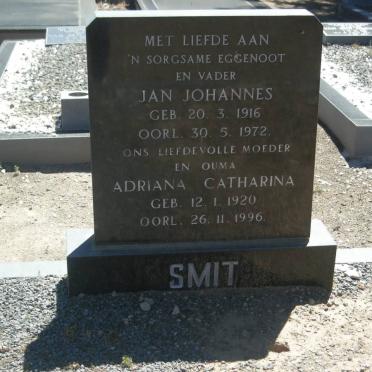 SMIT Jan Johannes 1916-1972 &amp; Adriana Catharina 1920-1006