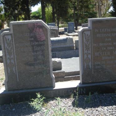 THERON Charel David 1883-1955 &amp; Hester M.J. BURGER 1889-1978