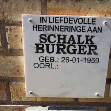 BURGER Schalk 1959- 