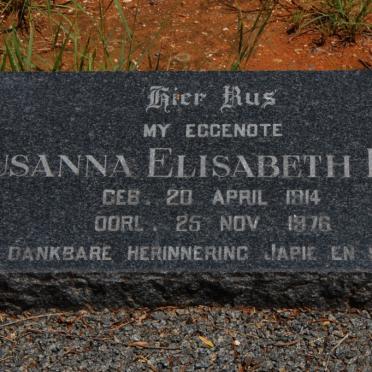 BUYS Susanna Elisabeth 1914-1976