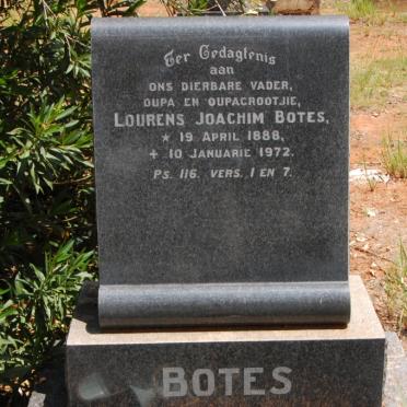 BOTES Lourens Joachim 1888-1972