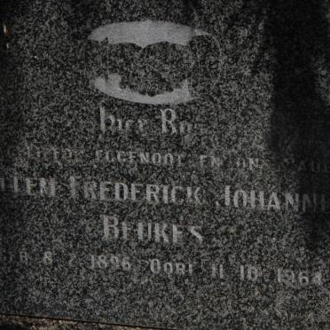 BEUKES Willem Frederick Johannes 1896-1964