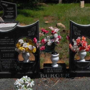 BURGER Gerhardus Hermanus 1940-2007 &amp; Dina