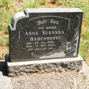 BADENHORST Anna Susanna 1886-1964