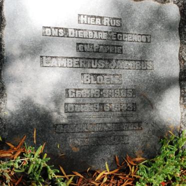 BLOEM Lambertus Jacobus   1905-1943