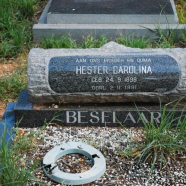 BESELAAR Hester Carolina 1899-1991