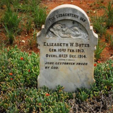 BOTES Elizabeth W. 1913-1914