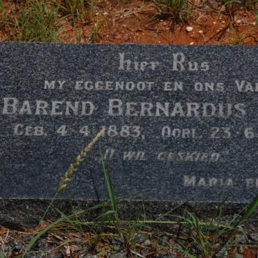 BUYS Barend Bernardus 1883-1949