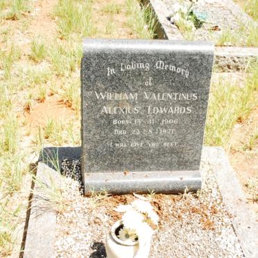 EDWARDS William Valentinus Alexius 1906-1971