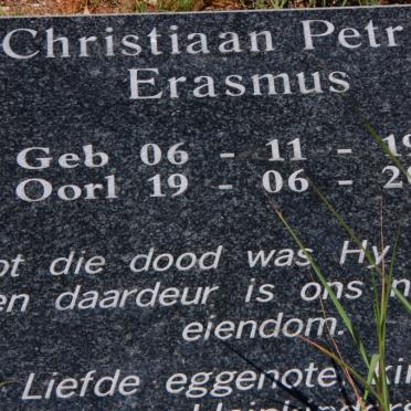 ERASMUS Christiaan Petrus 1921-2000