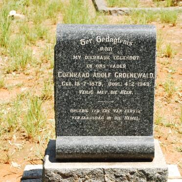GROENEWALD Coenraad Adolf 1879-1949