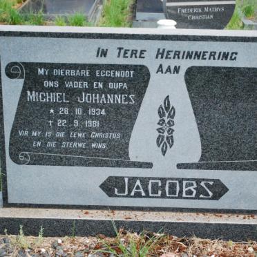 JACOBS Michiel Johannes 1934-1981