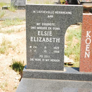 KOEN Elsie Elizabeth 1925-1988