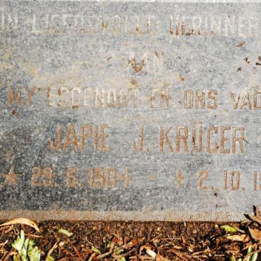 KRUGER Japie J. 1904-1966