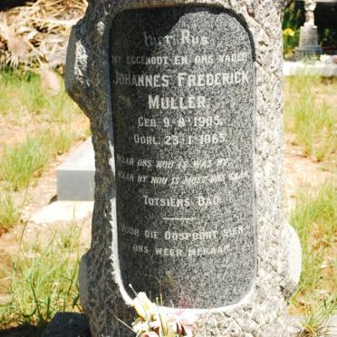 MULLER Johannes Frederick 1905-1965