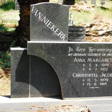 NIEKERK Christoffel Jacobus, van 1909-1984 &amp; Anna Margaretha 1906-1977