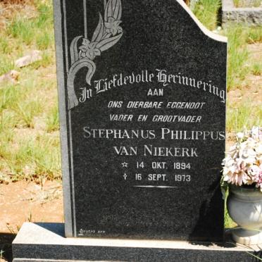 NIEKERK Stephanus Philippus, van 1894-1973