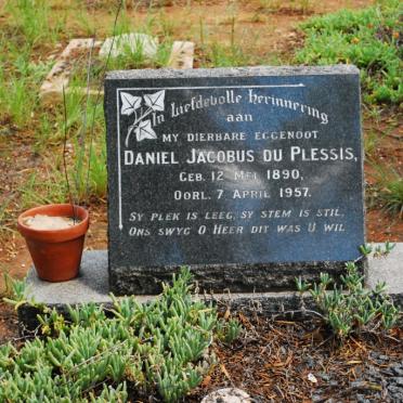 PLESSIS Daniel Jacobus, du 1890-1957
