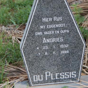 PLESSIS Andries, du 1932-1989