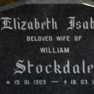 STOCKDALE Elizabeth Isabel 1909-1985