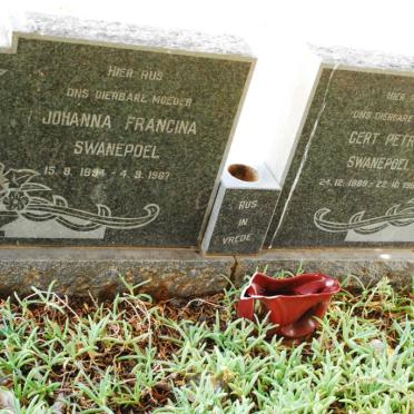 SWANEPOEL Gert Petrus 1888-1958 &amp; Johanna Francina 1894-1967