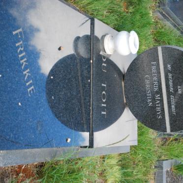 TOIT Frederik Mathys Christian, du