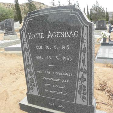 AGENBAG Kotie 1915-1963