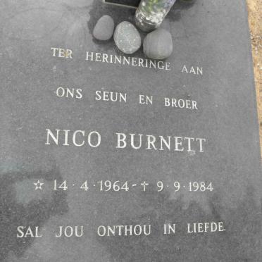 BURNETT Nico 1964-1984