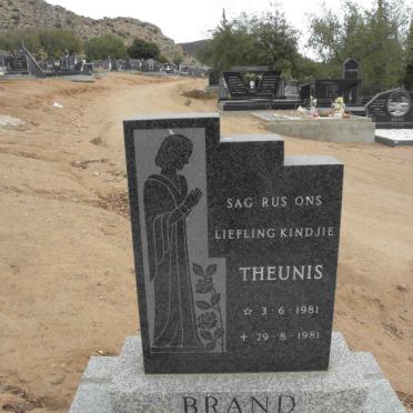 BRAND Theunis 1981-1981