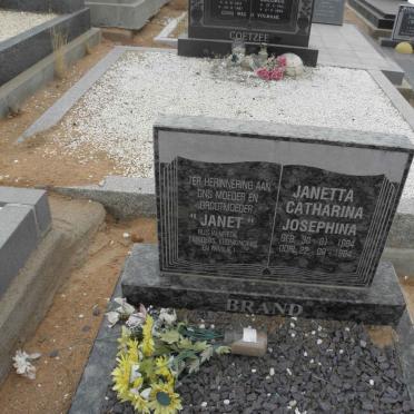 BRAND Janetta Catharina Josephina 1904-1984