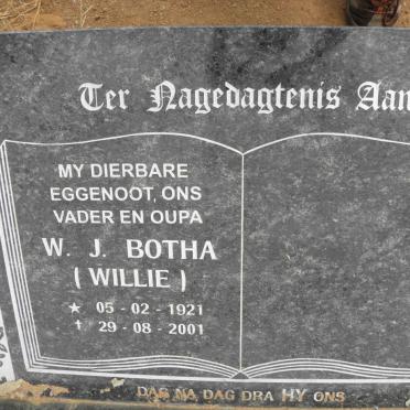BOTHA W.J. 1921-2001
